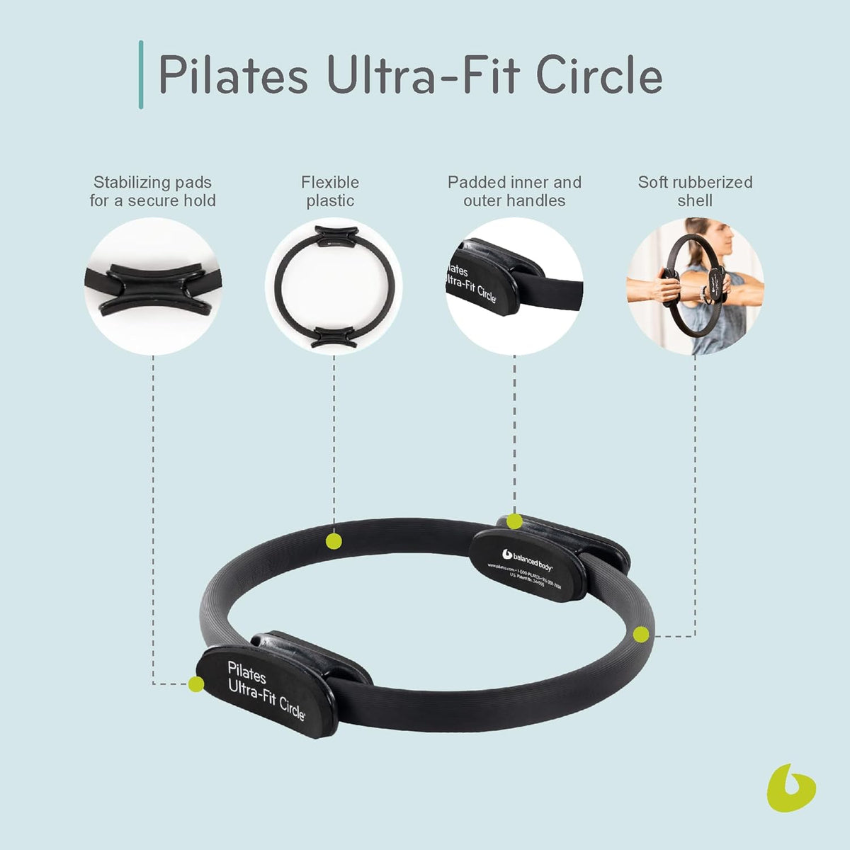 Balanced Body Bundle - Ultra Fit Circle, Ring Guide Book for Pilates at Home