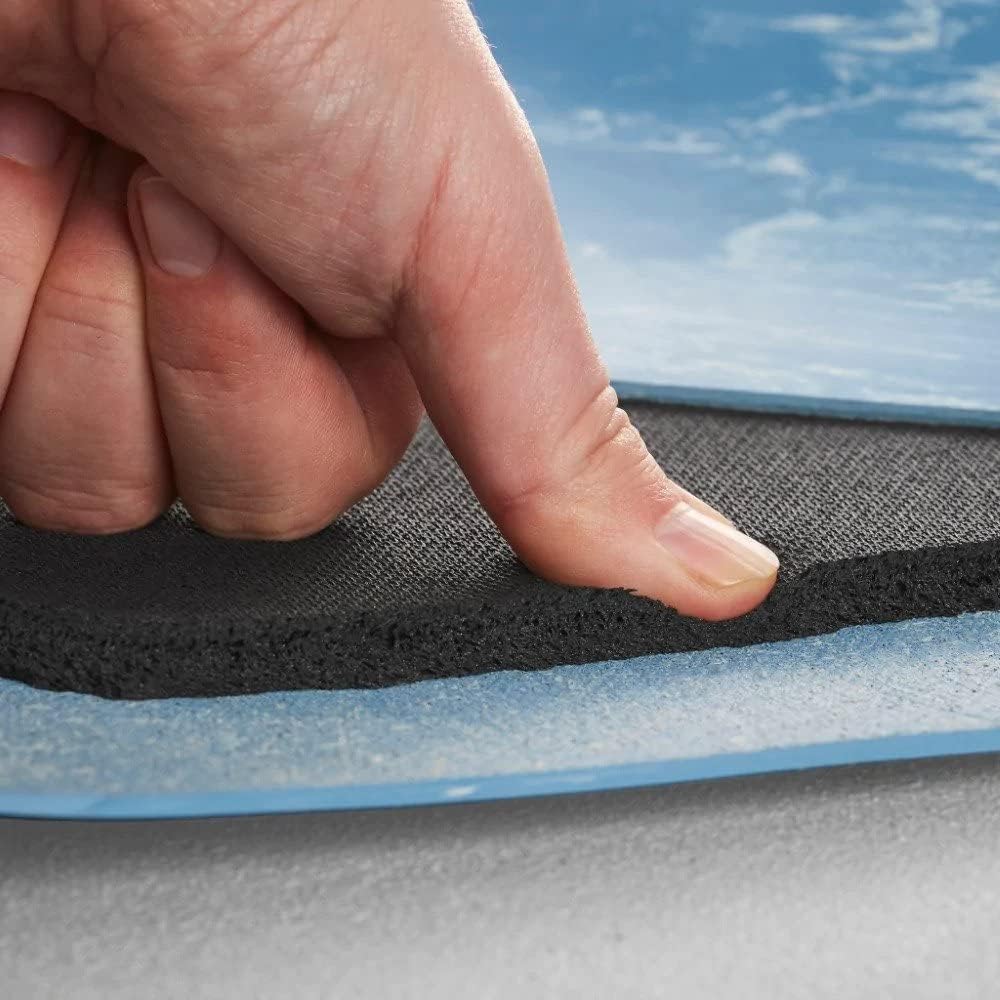 Consolidated Plastics Anti-Fatigue Marble Floor Mat, Commercial Grade Standing Support for Leg & Back Pain, Thick Heavy-Duty Rubber Made in USA (Blue, 3' x 5')