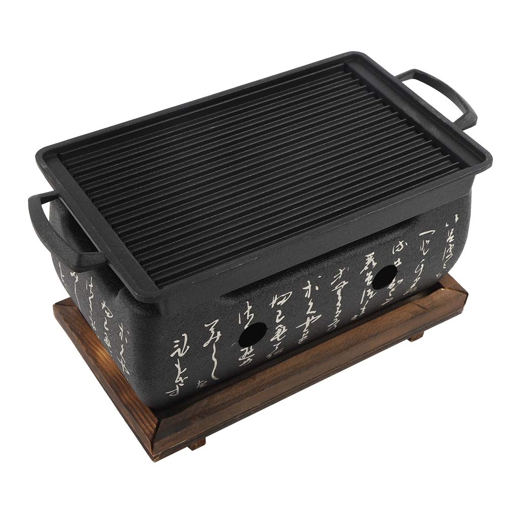Yakitori Grill Charcoal Japanese Charcoal Grill - Rectangular Furnace,Barbecue Alcohol Stove