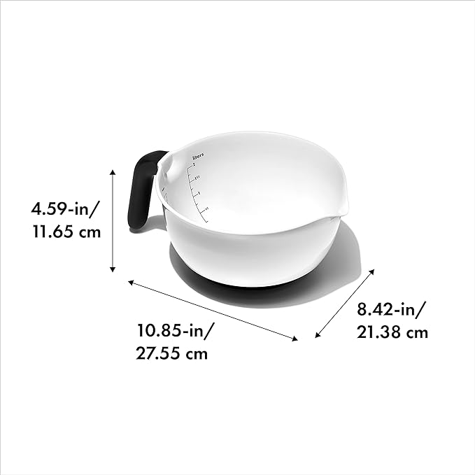OXO Good Grips 2QT Batter Mixing Bowl, White