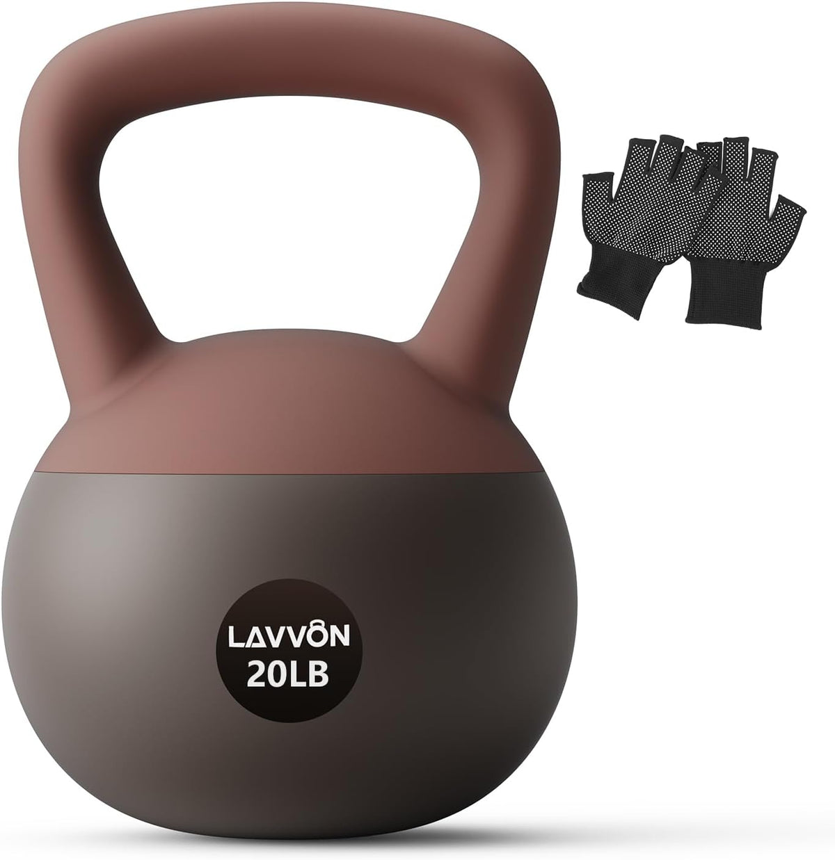 Soft Kettlebell - Cushioned Impact-Resistant Base and Anti-Slip, Kettle bell Anti-Slip Grip Weight for Home Workouts, Safe Strength Training Kettlebells Sets for Women & Men, With Non-slip Gloves