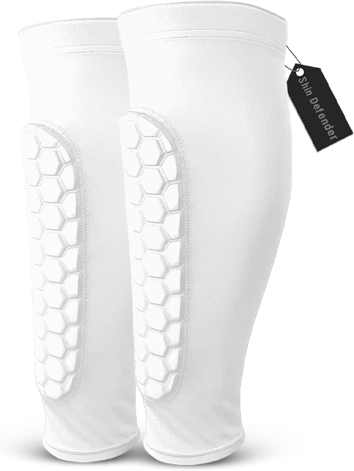 Shin Defender Shin Guards - 2 Pairs of Shin Defender Shin Guards Kids, Soccer Shindefender Sleeves for Youth Adult
