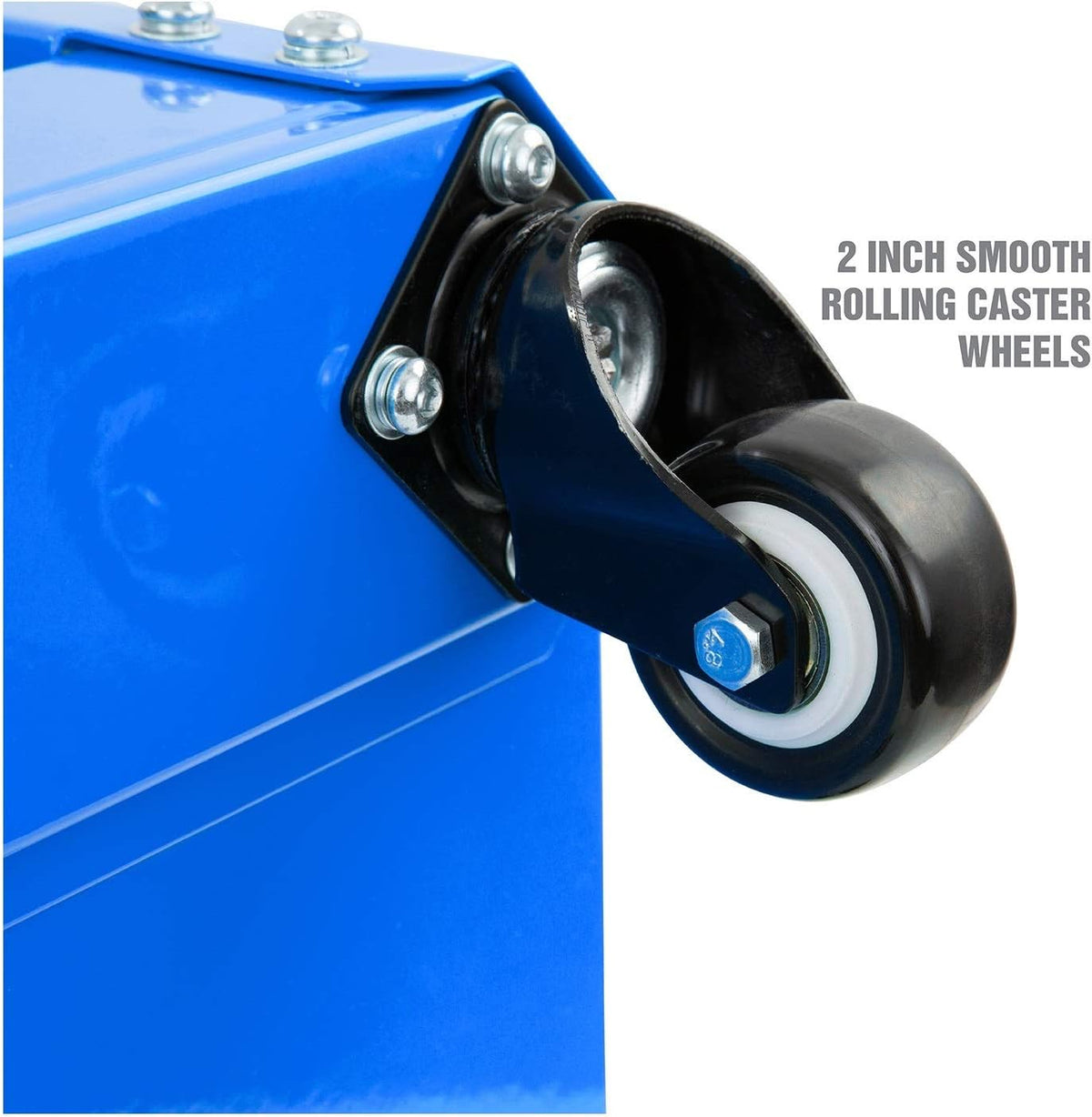 OEMTOOLS 24996 Blue Workshop Creeper Seat, Rolling Stool with Tool Storage, Mechanic Stool for Garage Work, 280 lb Capacity