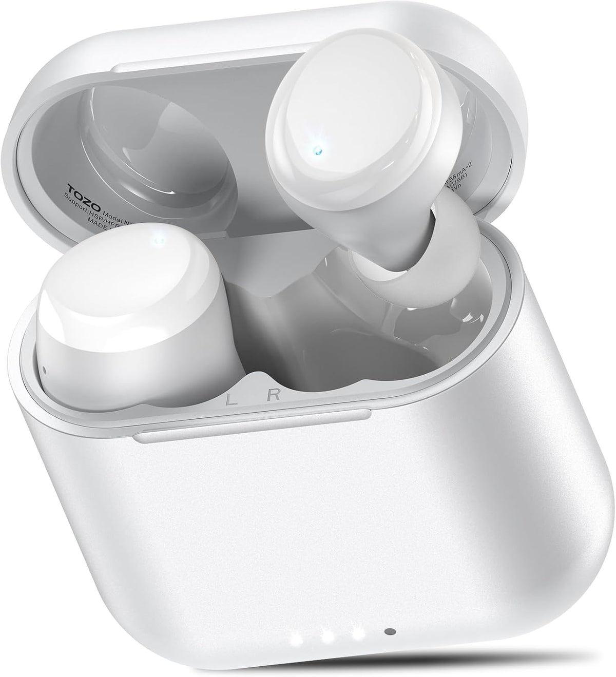 TOZO T6 Wireless Earbuds, IPX8 Waterproof Ear Buds, Stereo Bass Sound Bluetooth 5.3 Headphones in Ear, 50 Hours Playtime Earphones, Wireless Charging Case, Custom 32 EQ via APP