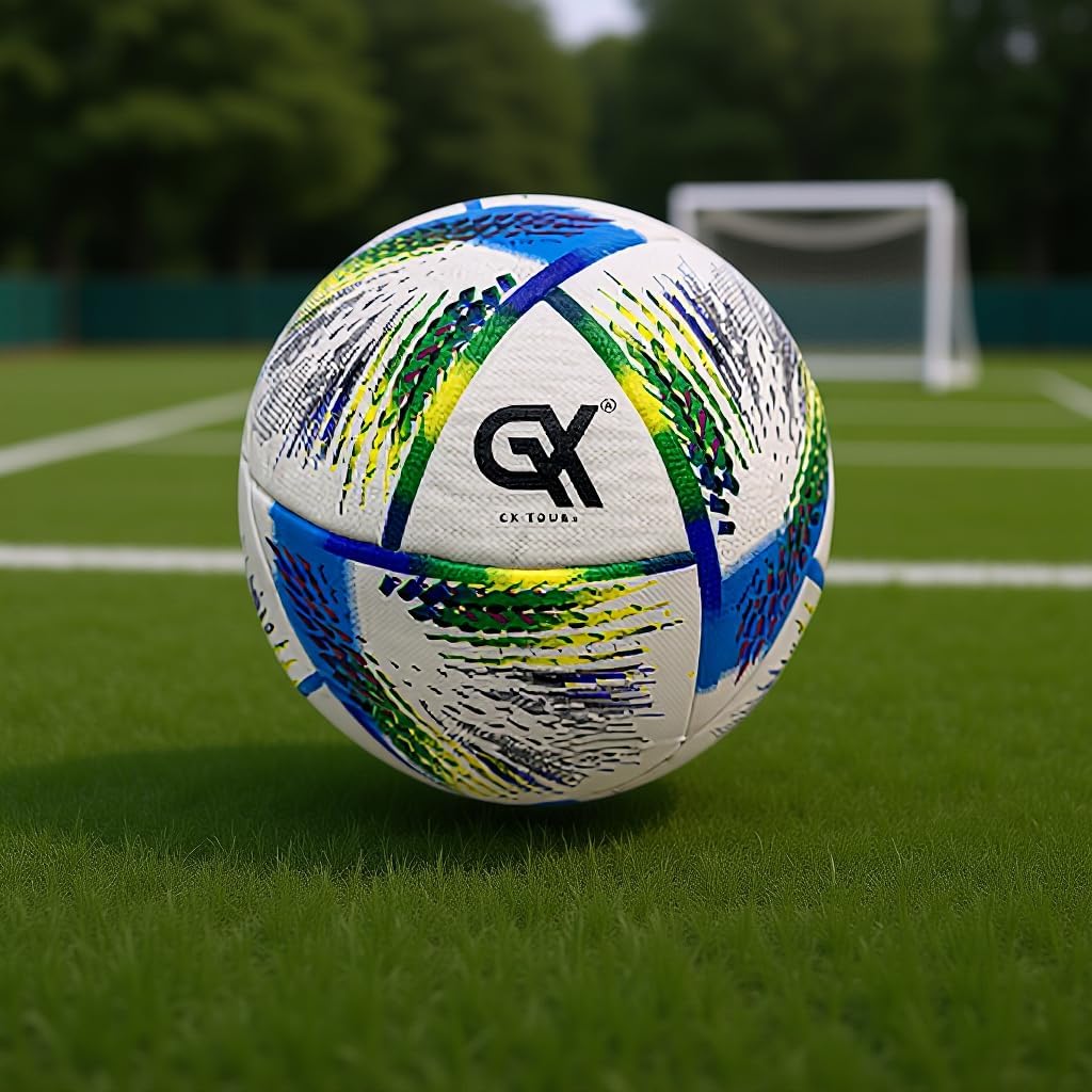 Thermo Bonded Polyurethane Soccer Ball Size 5 – Professional Grade PU Material, USA Quality Outdoor Sports, Premium Size 5 Soccer Ball for Training & Competitive Matches