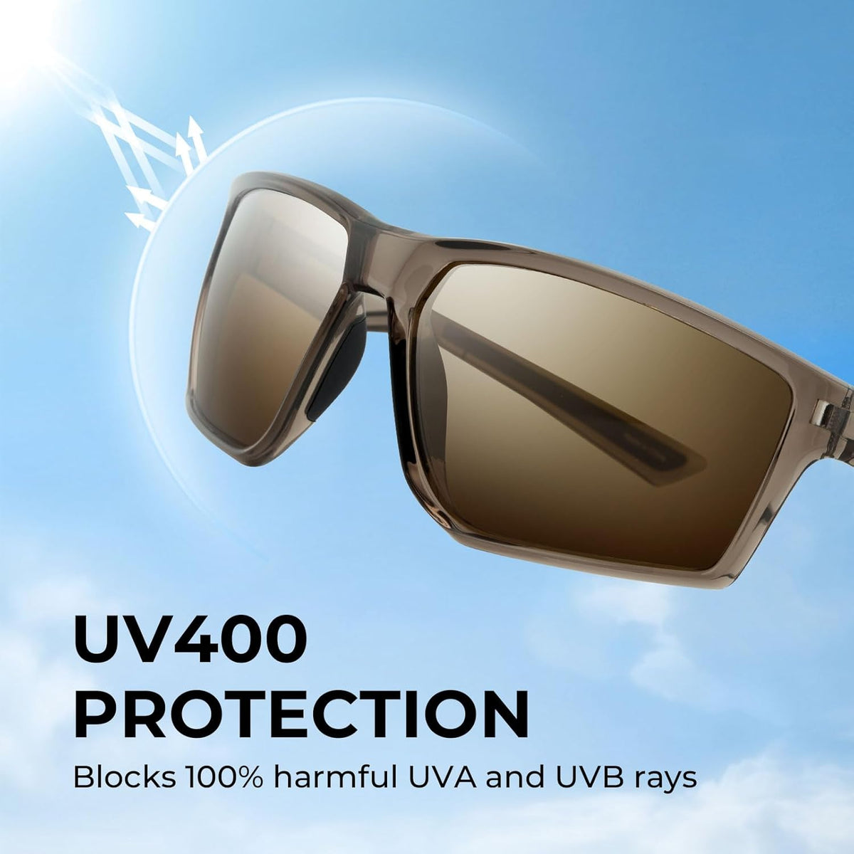 KastKing Osage Polarized Sport Sunglasses for Men and Women, Ideal for Driving Fishing Cycling Running, UV Protection
