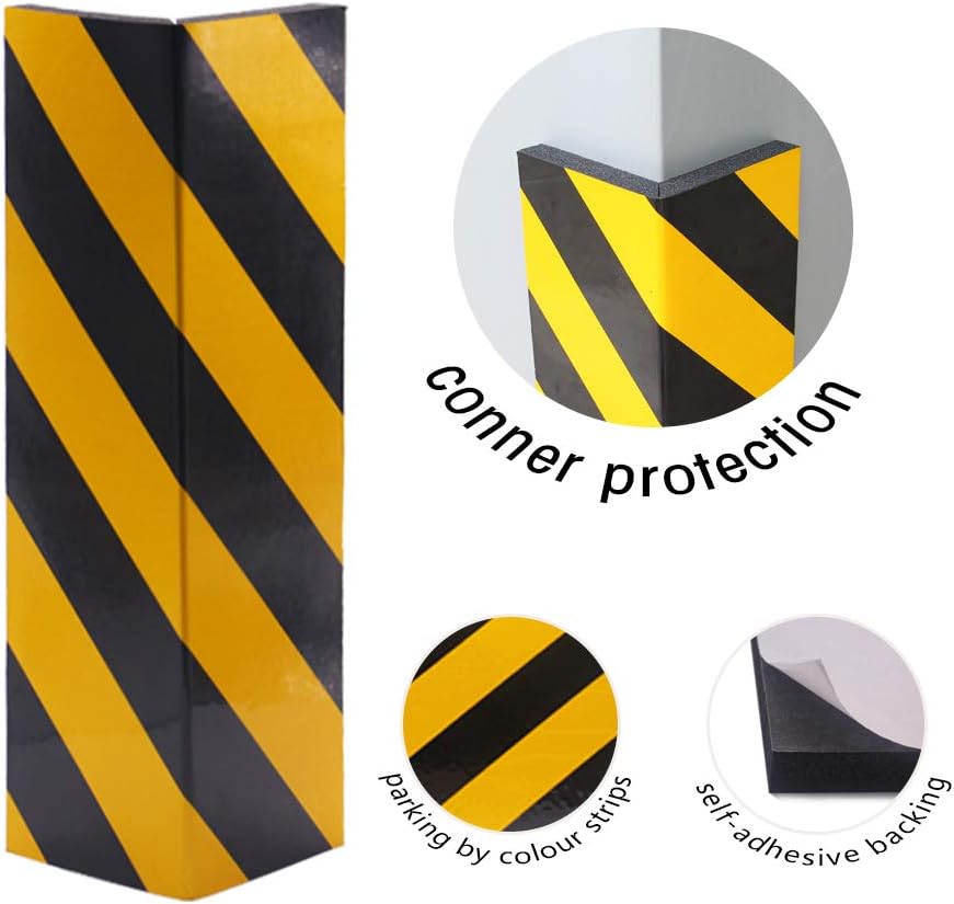 Garage Wall Protector Foam Wall Corner Guard for Parking Garages - Wall Edge Protector Protect Your Car - Garage Wall - Wall Corner Edge and Bumpers Corner Guards
