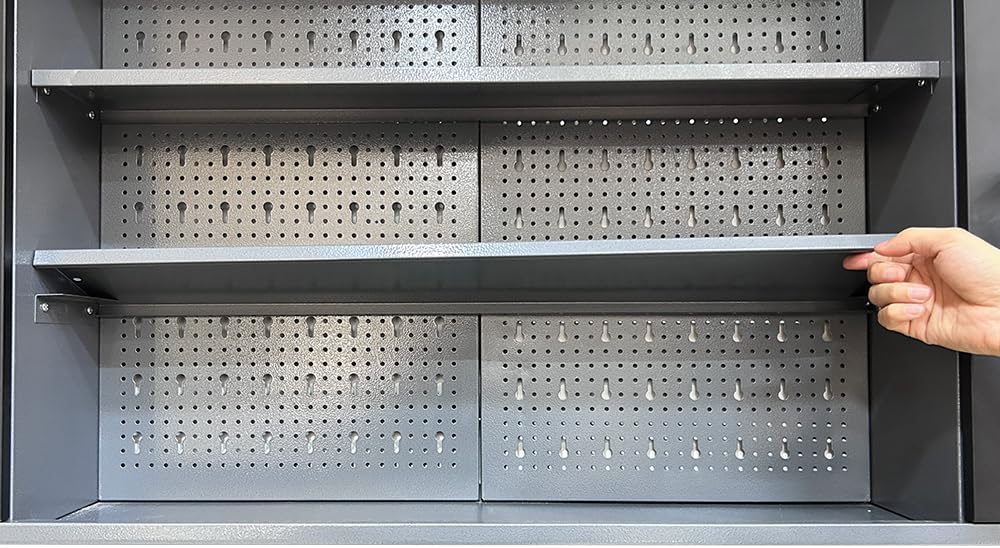 JZD Metal Storage Organization System, Hanging Closet, for Garage Basement Utility Room