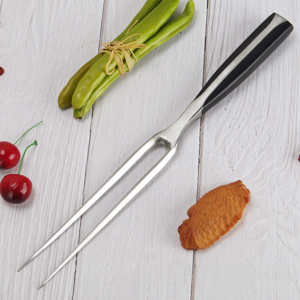 NEWZAF Chef Pro Stainless Steel Carving Fork Meat Fork Pasta Fork 12 Inch