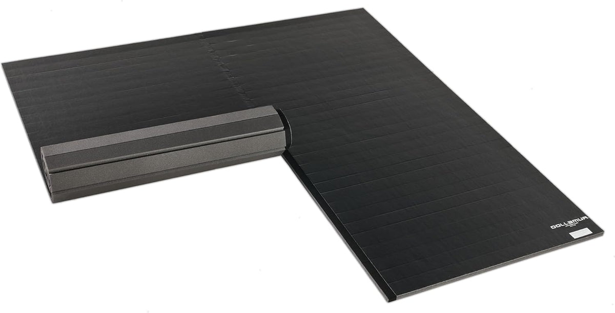Dollamur 10’x10’x1.25” Wrestling Mat, Black, Home Workouts, Exercise, FLEXI-Connect®