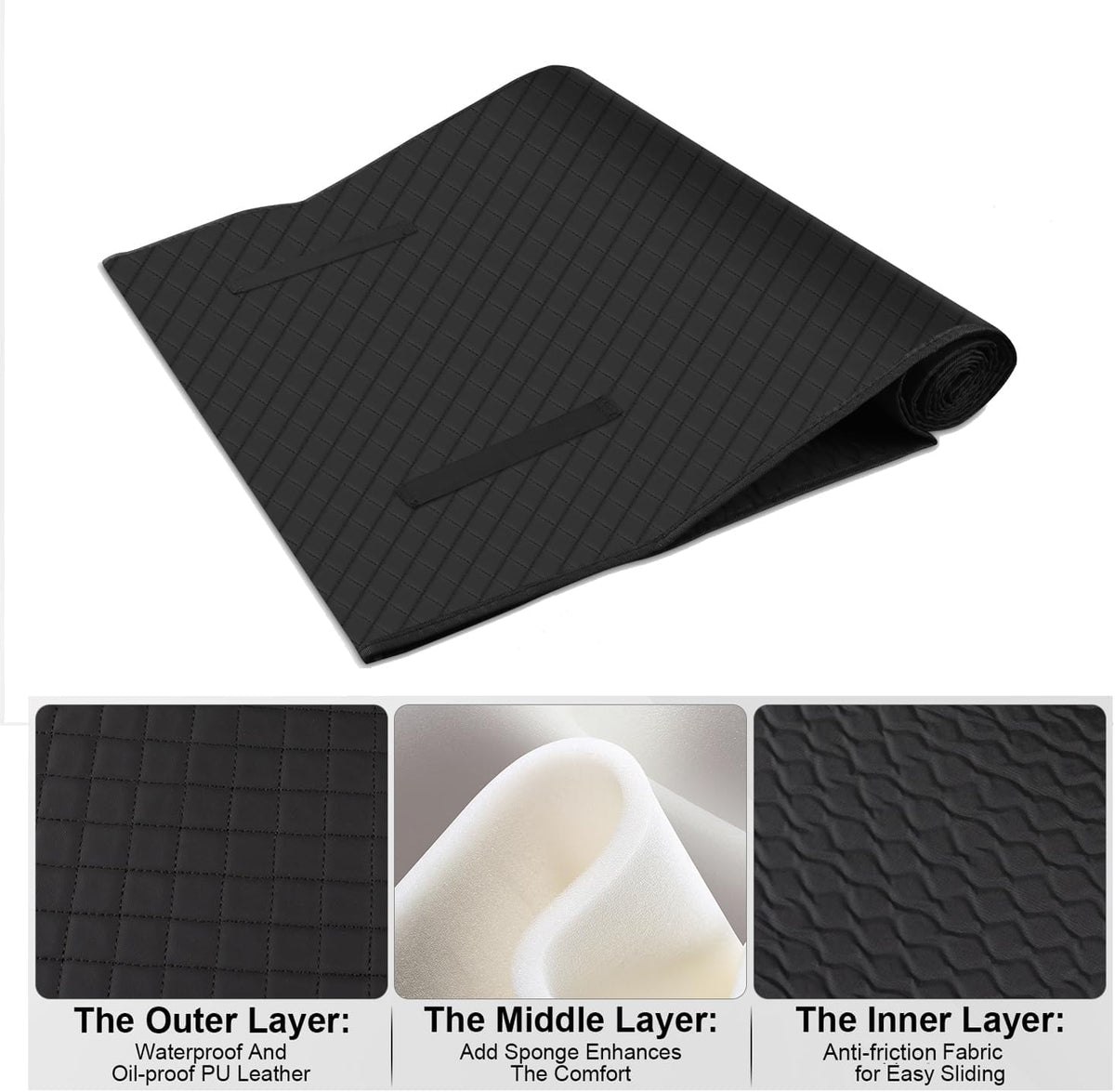 Magical Rolling Creeper Mat,Under Car Repair Mat, 60x28 Inch Portable Creeper Rolling Pad with Storage Bag,Car Repair Garage Mat for Low Clearance, Auto Repairing Tool for Working On The Ground