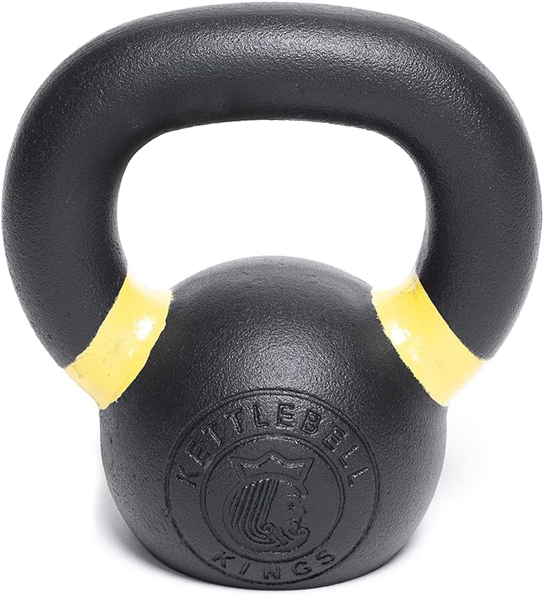 Kettlebell Kings Powder Coated Kettlebell Weights - 9-97 lb Strength Training Kettlebells for Men and Women - Hand Weights Workout Gym Equipment - Weights Set for Home Gym- New