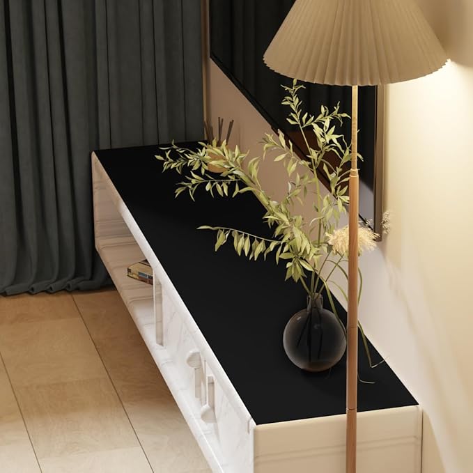 Dresser Protector Top - Can Be Used On Both Sides Waterproof and Easy to Clean Good Flatness Used for Dresser Table(Black+Gray 10x39)