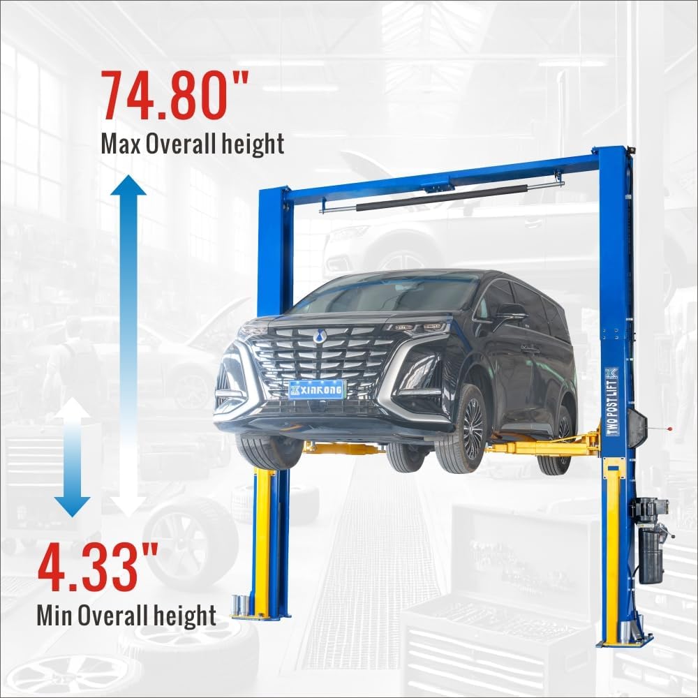 XK-1500L Auto Lift Car Lift Capacity 15000 Lbs Overhead Truck Hoist with 36 Months Parts Replacement
