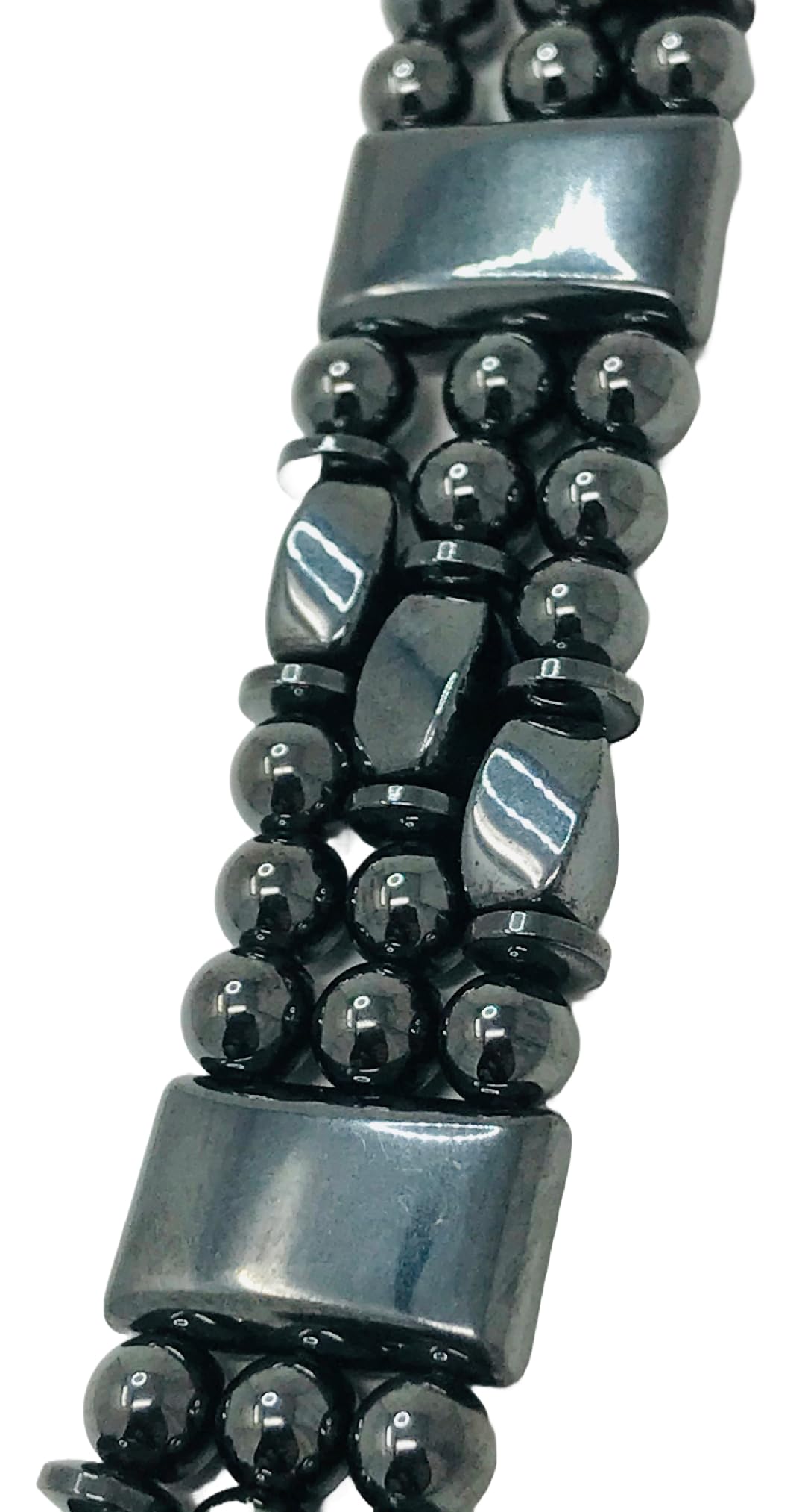 Tri-Power Magnetic Hematite Bracelet (8.75 Inches)