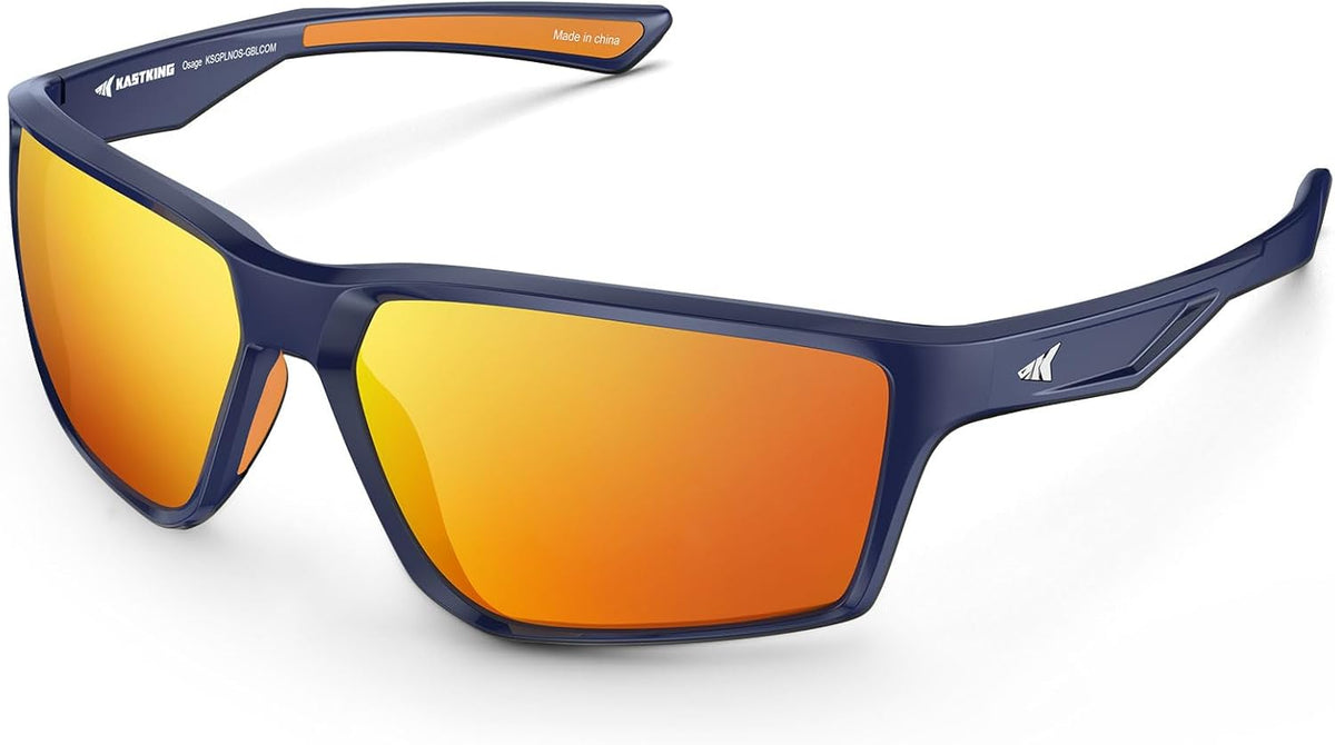 KastKing Osage Polarized Sport Sunglasses for Men and Women, Ideal for Driving Fishing Cycling Running, UV Protection