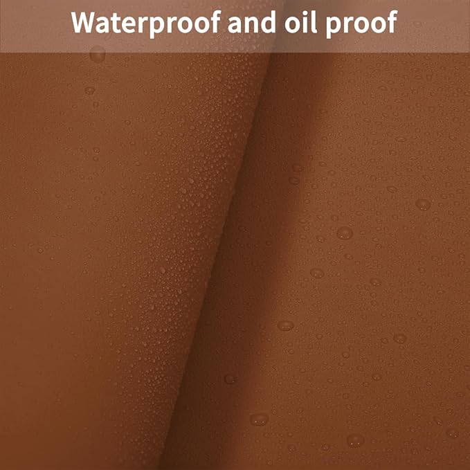 Table Cover Rectangle for Dining Room Table - Can Be Used On Both Sides Waterproof and Easy to Clean Good Flatness Used for Dining Table(Brown+Gray 44x96)