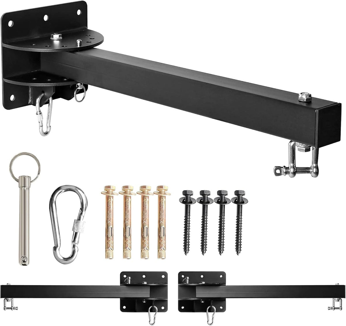 Heavy Bag Hanger, Wall Mount Punching Bag Hanger, Adjustable Heavy-Duty Wall Bracket for Home Gym Indoor Outdoor, Supports up to 900Ib