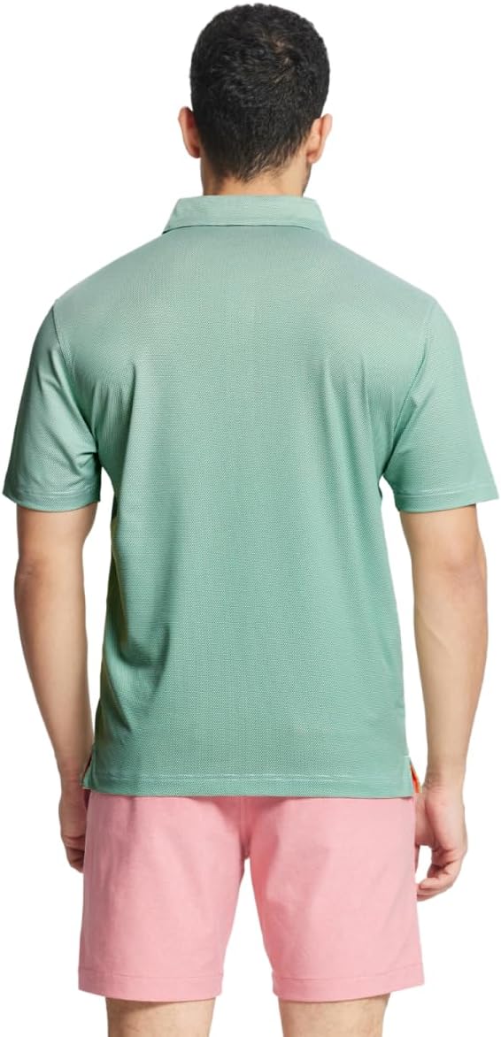 M MAELREG Golf Shirts for Men Dry fit Sports Jacquard Lightweight Performance Texture Short Sleeve Collared Polo Shirts