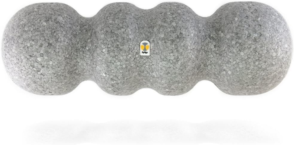 Rollga - The Better Foam Roller for Physical Therapy. Deep Tissue Massage Roller for Muscle Recovery, Back Pain Relief & Flexibility. Yoga & Pilates Exercise Roller. Beginner & Athlete Approved.