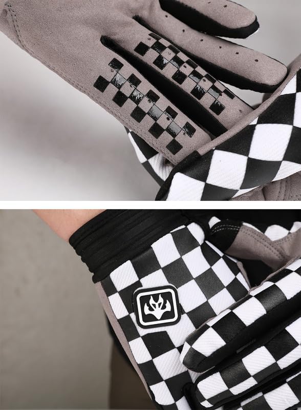 Dirt Bike Motorcycle Gloves for Men Women Finger Touchscreen Motorbike Gloves for BMX ATV MTB Riding, Road Racing, Cycling, Climbing, Motocross