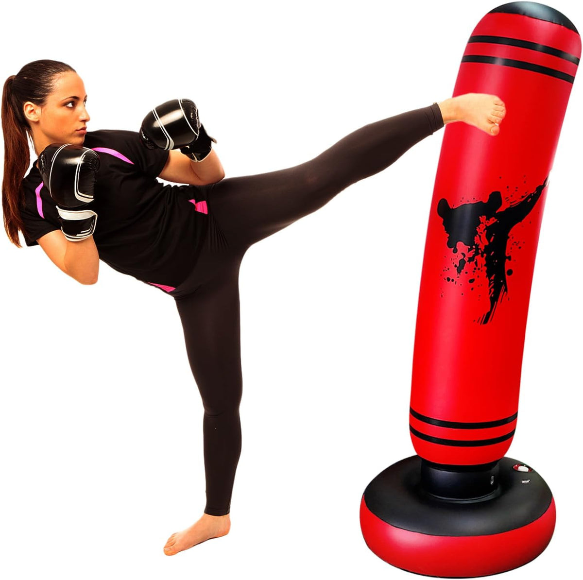 Punching Bag Kid,Boxing Bag for Kids,Inflatable Dummy, Inflatable Punching Bag, De-Stress Boxing Bag for Kids.