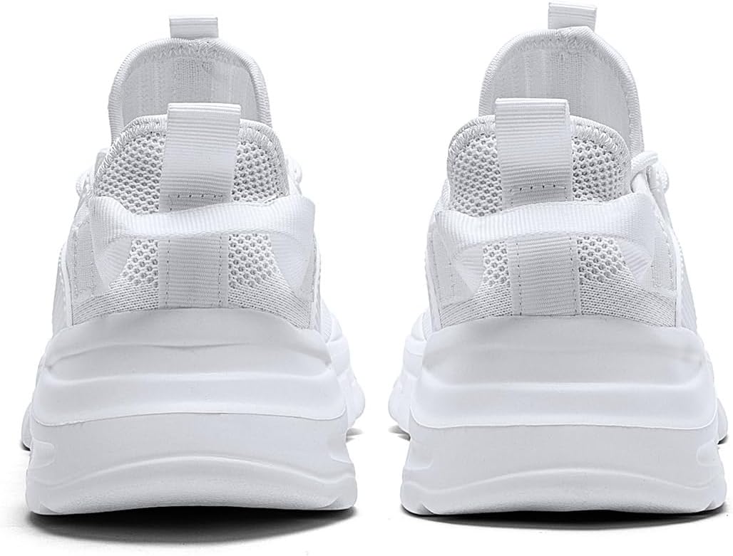 Men's Slip on Walking Shoes Tennis Running Sneakers Lightweight Breathable Casual Soft Sole Comfort Work Gym Trainers