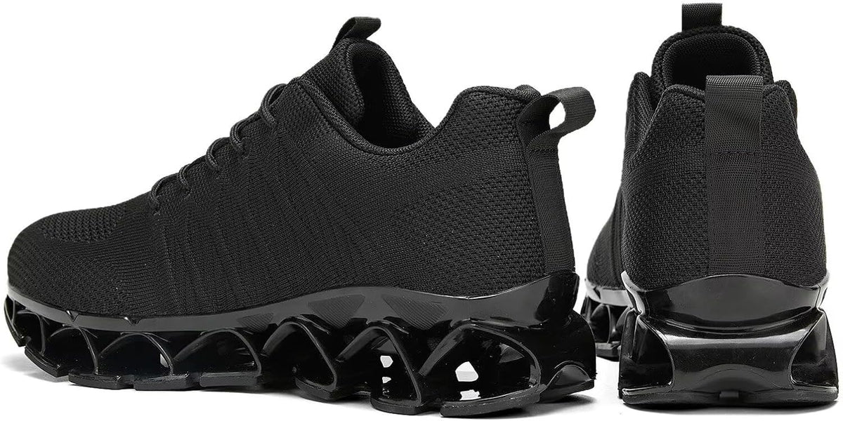 Men's Slip on Walking Running Shoes Blade Tennis Casual Fashion Sneakers Comfort Non Slip Work Sport Athletic Trainer