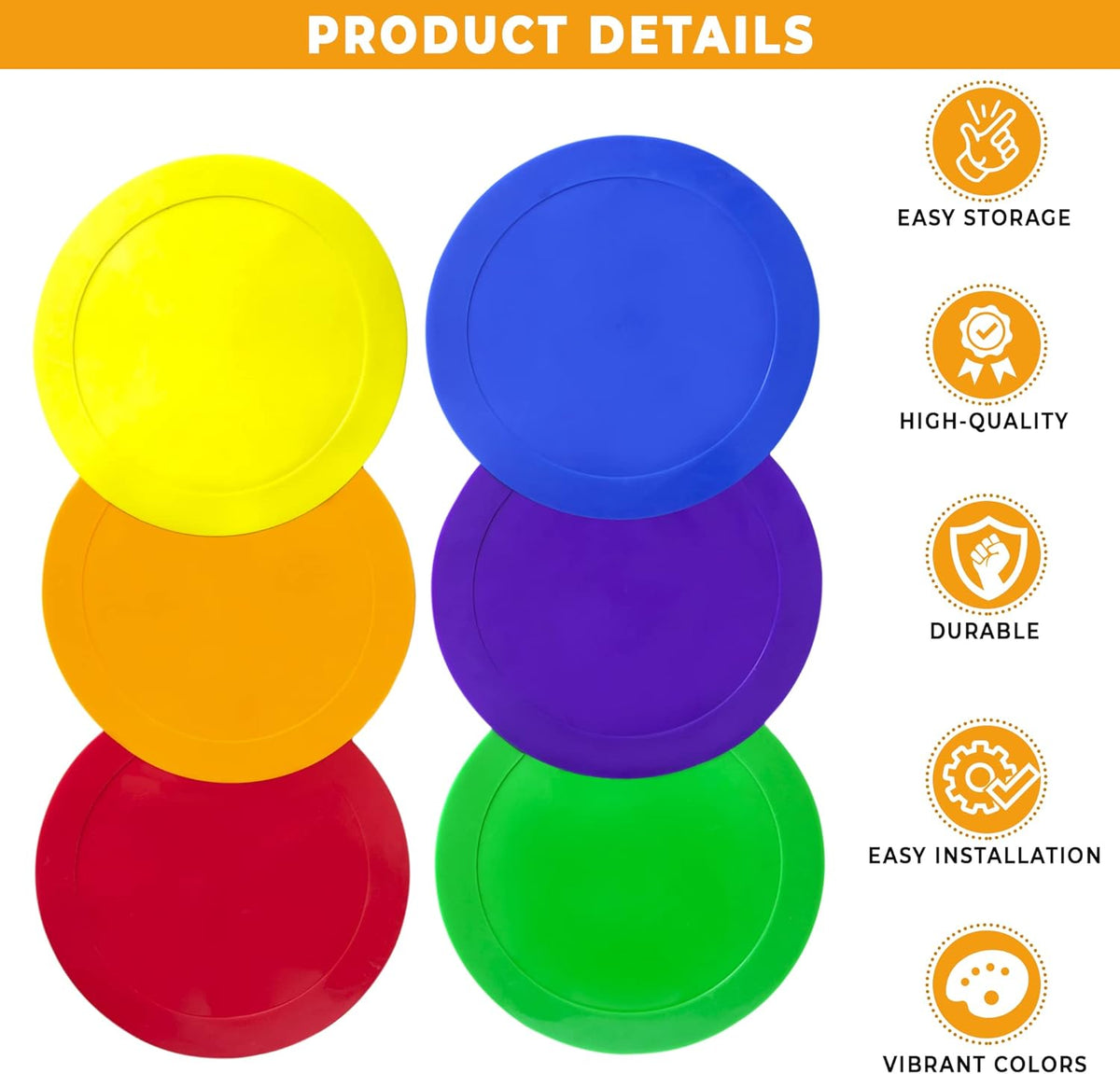 9 Inch Poly Vinyl Spot Markers