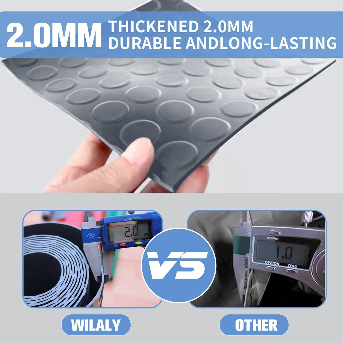 Premium Garage Floor Mat, Commercial Grade Heavy Duty Parking Mat for Garage Floor, Golf Cart Parking, Water/Stain Resistant Floor Runner (Grey Coin, 2 Rolls x 4 x 13 Feet)