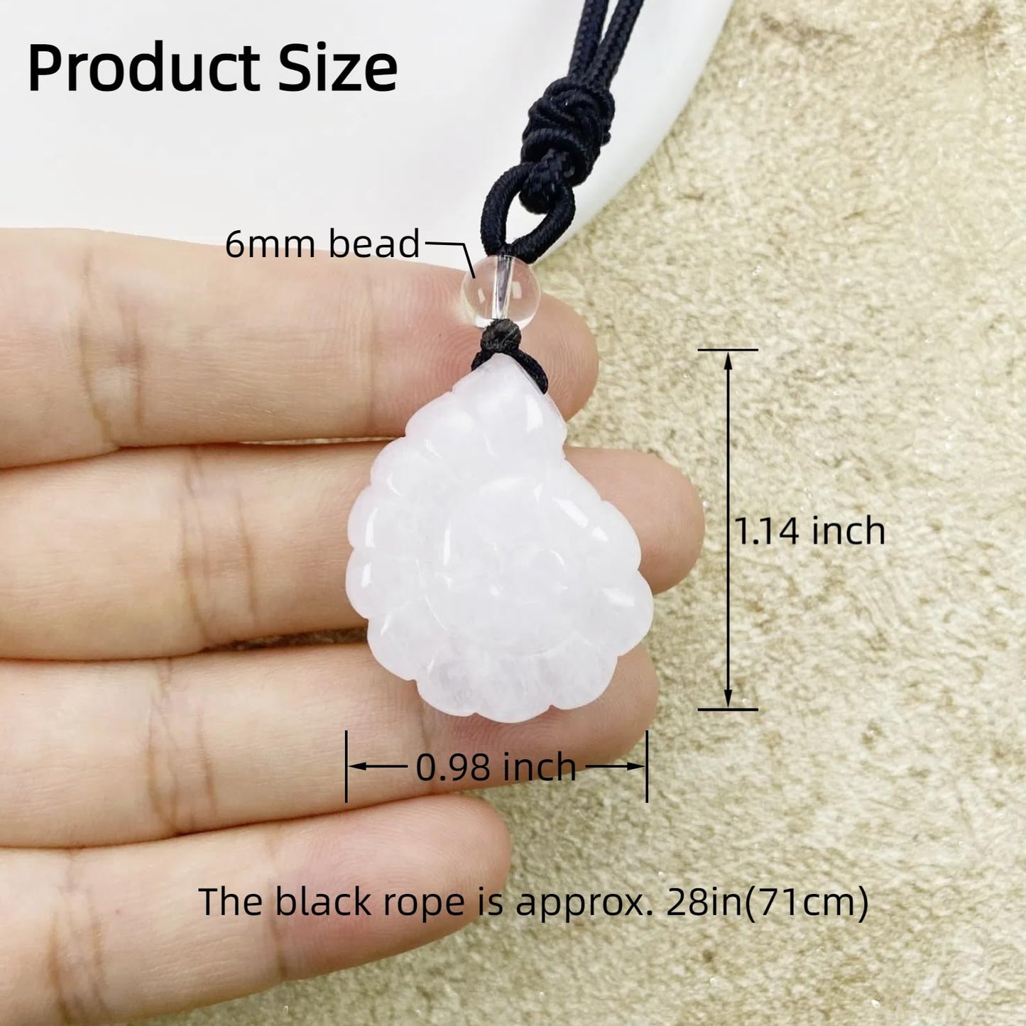 EDEN'S CALL Crystal Conch Shell Necklace for Women Healing Stone Ocean Pendant, Boho Beach Necklace with Polished Natural Gemstone Adjustable Cord Worry Stone Jewelry Gift, Rock Quartz