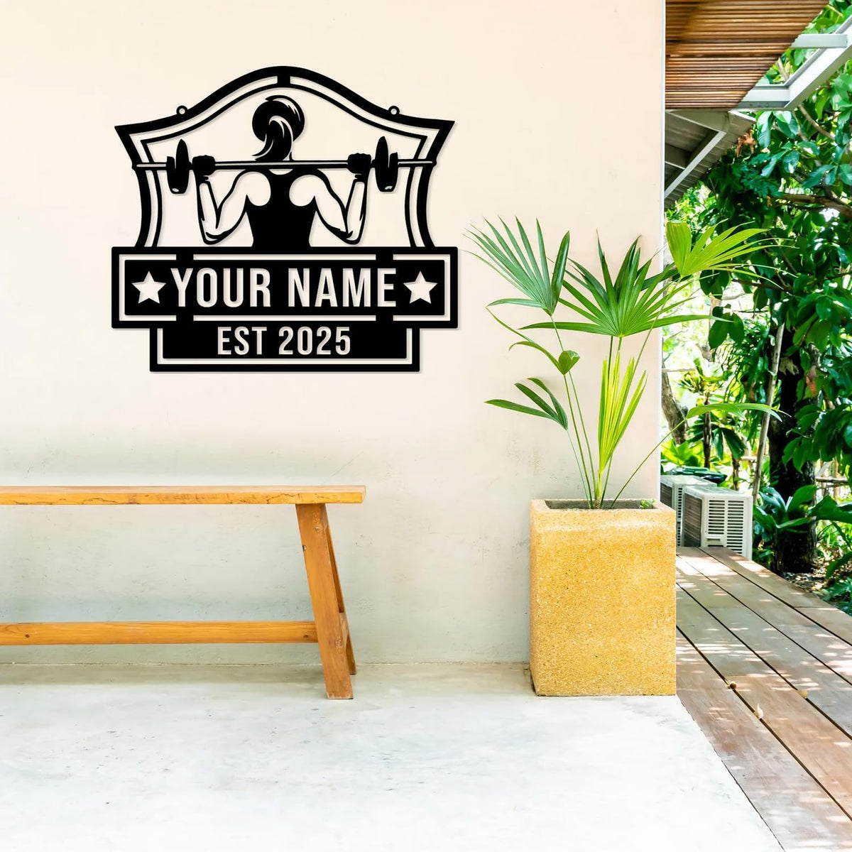 Personalized Metal Gym Sign, Custom Fitness Metal Wall Decor, Body Builder Lovers Gift, Gym Custom Unique Metal Wall Art, fitness room decor, home gym decor, gym wall art (Style-2)