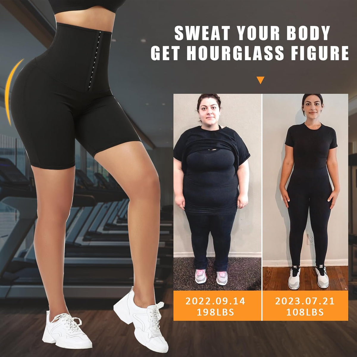 Sauna Sweat Short Pants Suits for Women High Waist Slimming Shorts Compression Thermo Workout Body Shaper Thighs