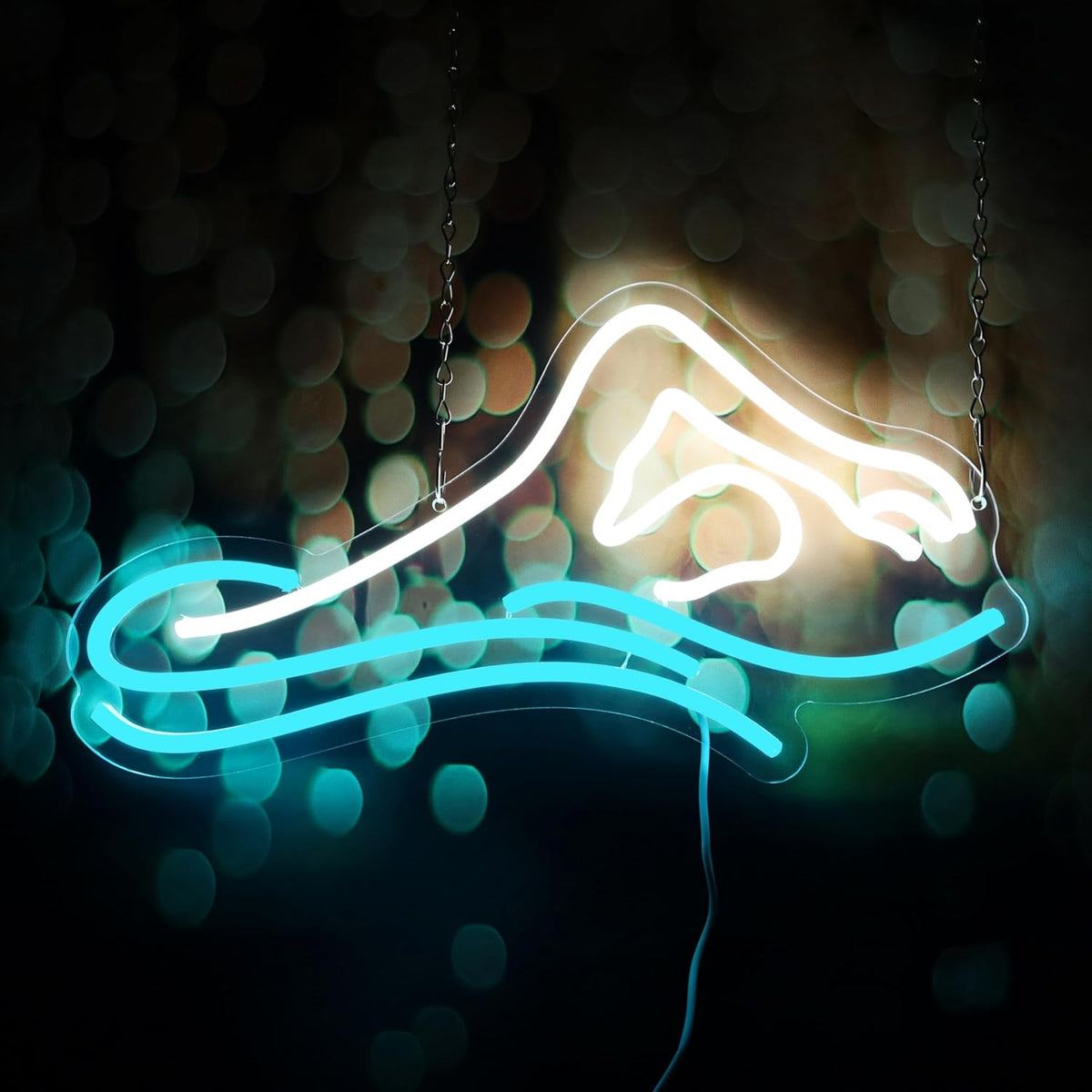 Man Swim Neon Sign For Swimming Pool Club Wall Sign Decor Teen Boy Sports Gifts Man Cave Game Room Bar Pub 16.5"×8.7"