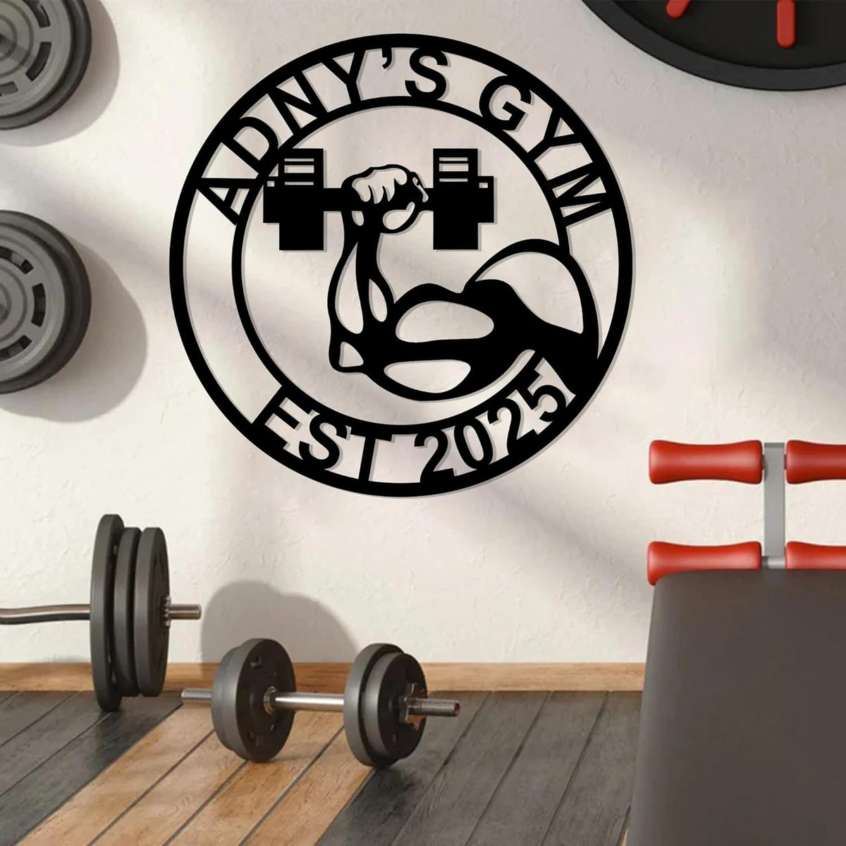 Luxury Personalized Gym Metal Sign, Custom Home Gym Sign, Home Gym Decorations, Gifts for Fitness Lovers, Workout Room Decor, Gym Signs for Home Gym, Christmas Gifts 4
