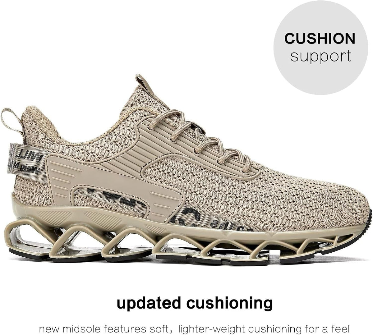 Vooncosir Men's Fashion Sneakers Breathable Mesh Running Shoes Blade Non Slip Soft Sole Casual Athletic Walking Shoes