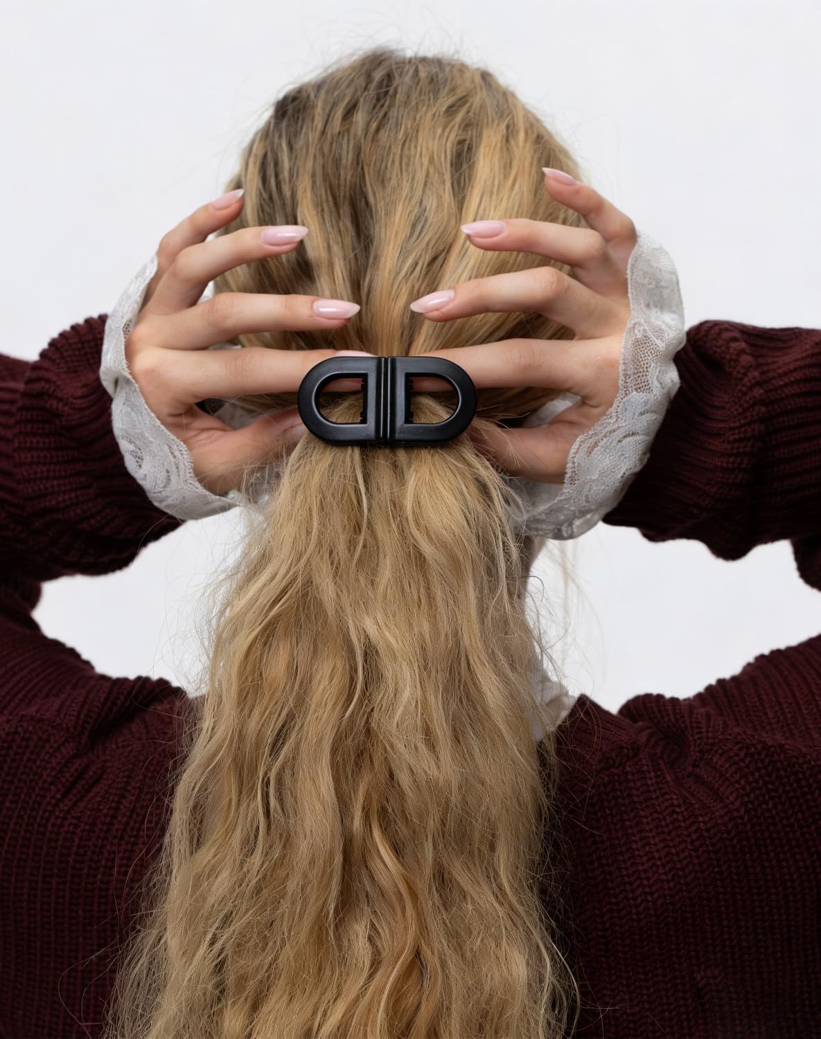 2 Pcs Magnetic Hair Clips, Strong Hold Magnetic Hair Styling Clips, Seamless 2-in-1 Design for Easy Everyday Hairstyles, Gentle on All Hair Types Strong Hold No Slip