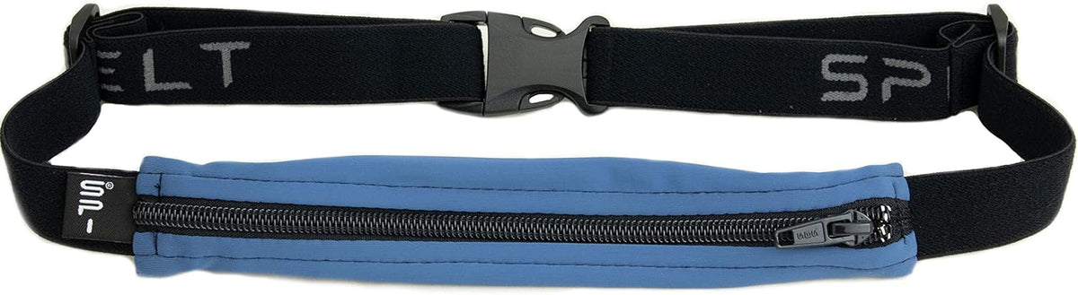 SPIbelt Running Belt for Women Men, Phone Holder for Running, Running Fanny Pack, Holder for Phone, Running Waist Pack, Adjustable Waist, [Fits All Phones]. No Bounce, Steel Blue