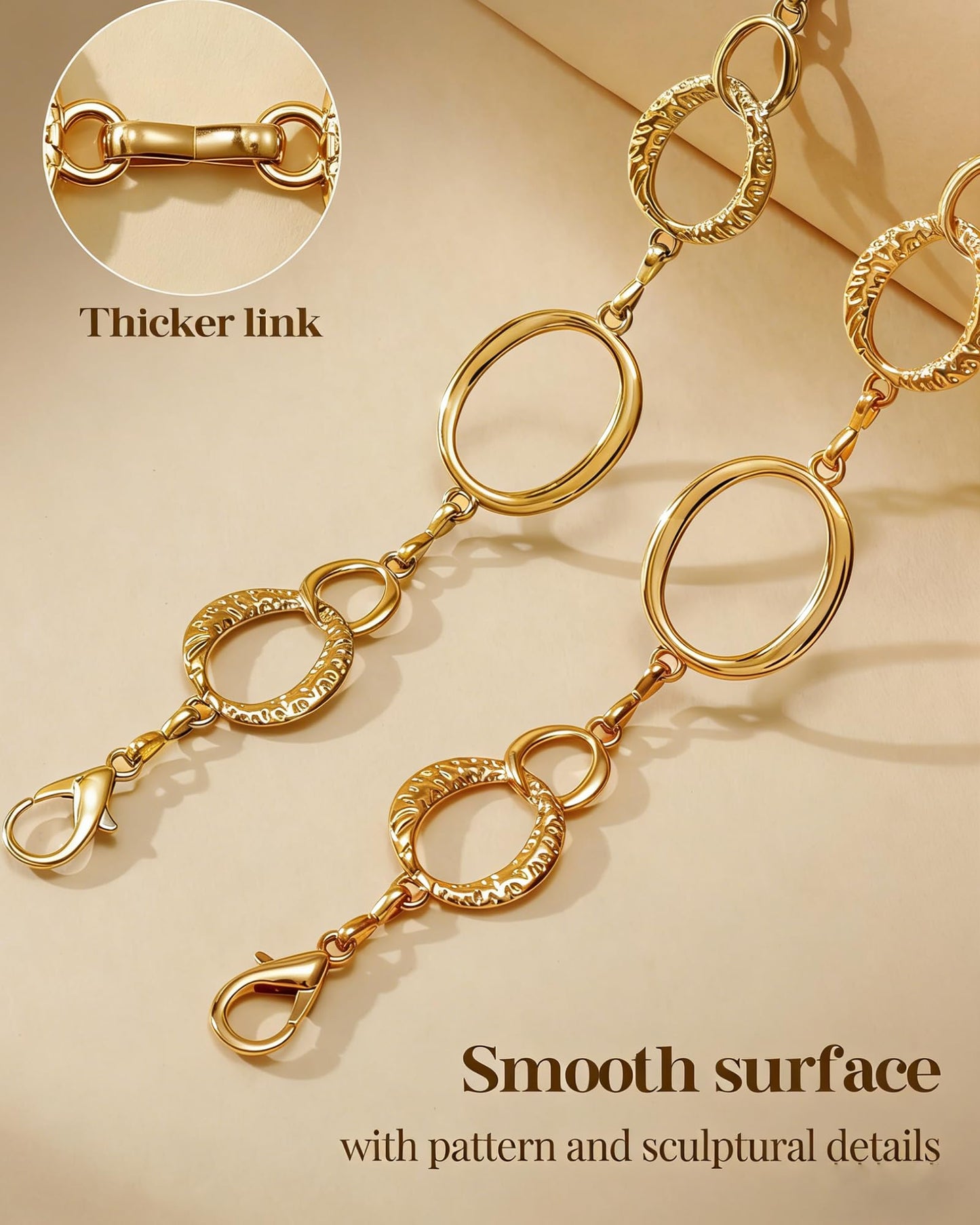 Gold Hollow Chain Belt for Women Circular Metal Waist Chian Concho for Cowgirl Chain Belts for Dresses Jeans Country Concert Outfit