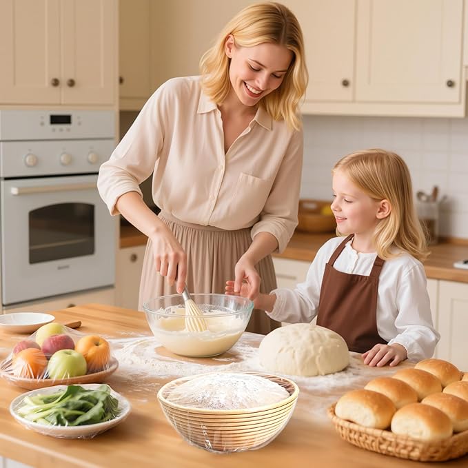 Homelove 300pcs Bowl Covers Bread Proofing - Plastic Wrap for Food Sourdough Bread Baking Rising Elastic Reusable Plate Covers Outdoor Food Fresh Keeping Bags Shower Cap Hair Deep Conditioning