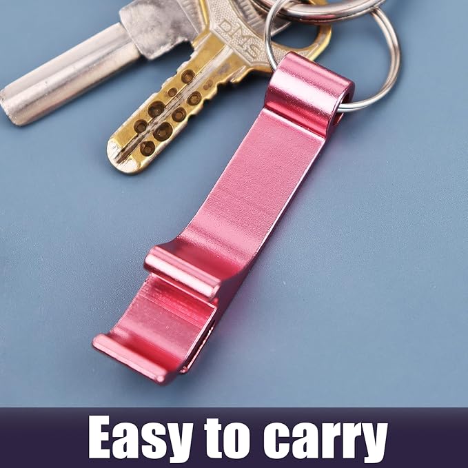 KTOJOY 7 Pack Colorful Beer Bottle Openers,Premium Metal Keychain Bottle Opener, Small and Practical, Easy to Carry