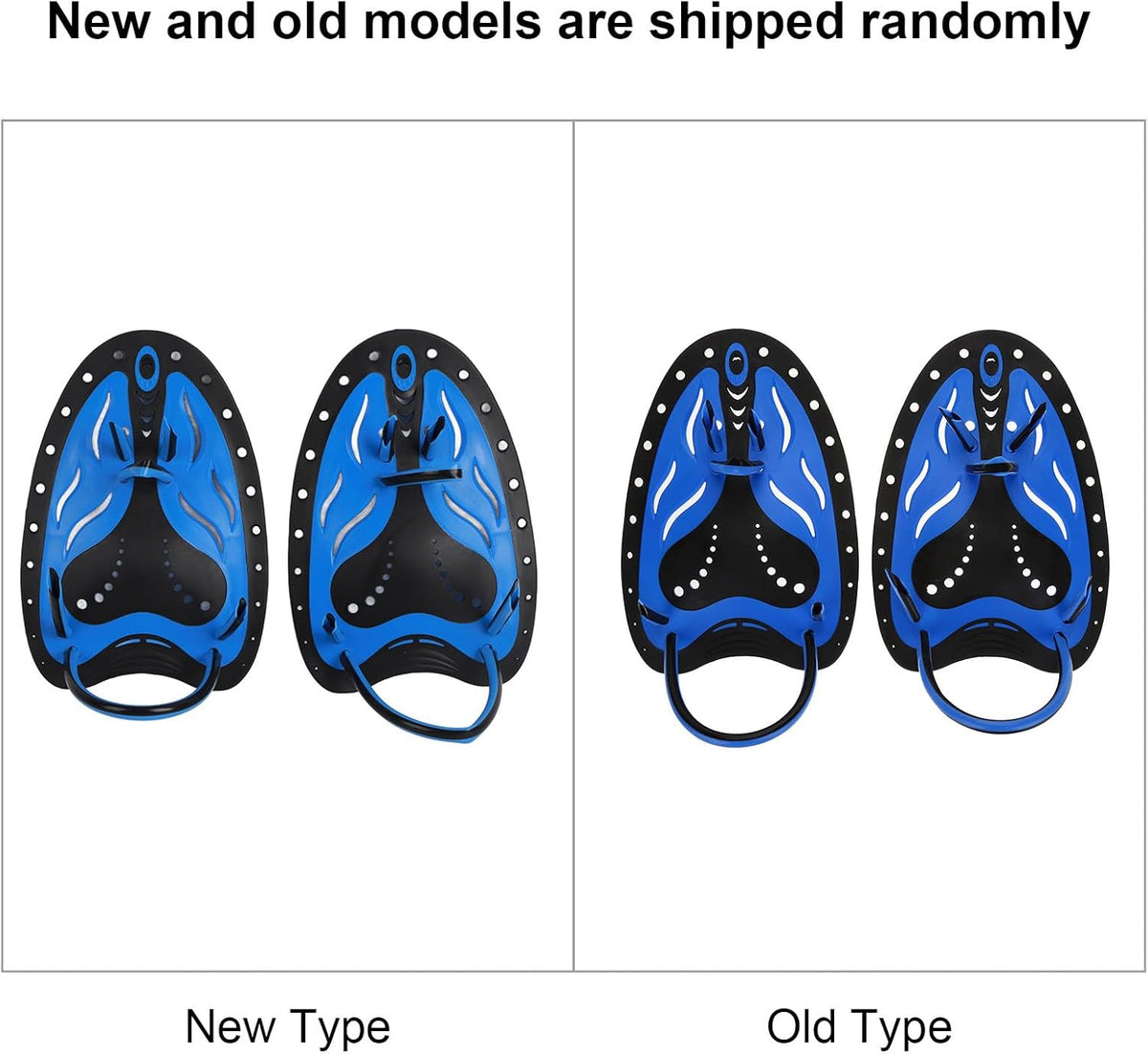 Swim Fins, Adjustable Kids Flippers for Swimming, Professional Swim Hand Paddles, Flat Paddles for Kids, Children, Men, Women