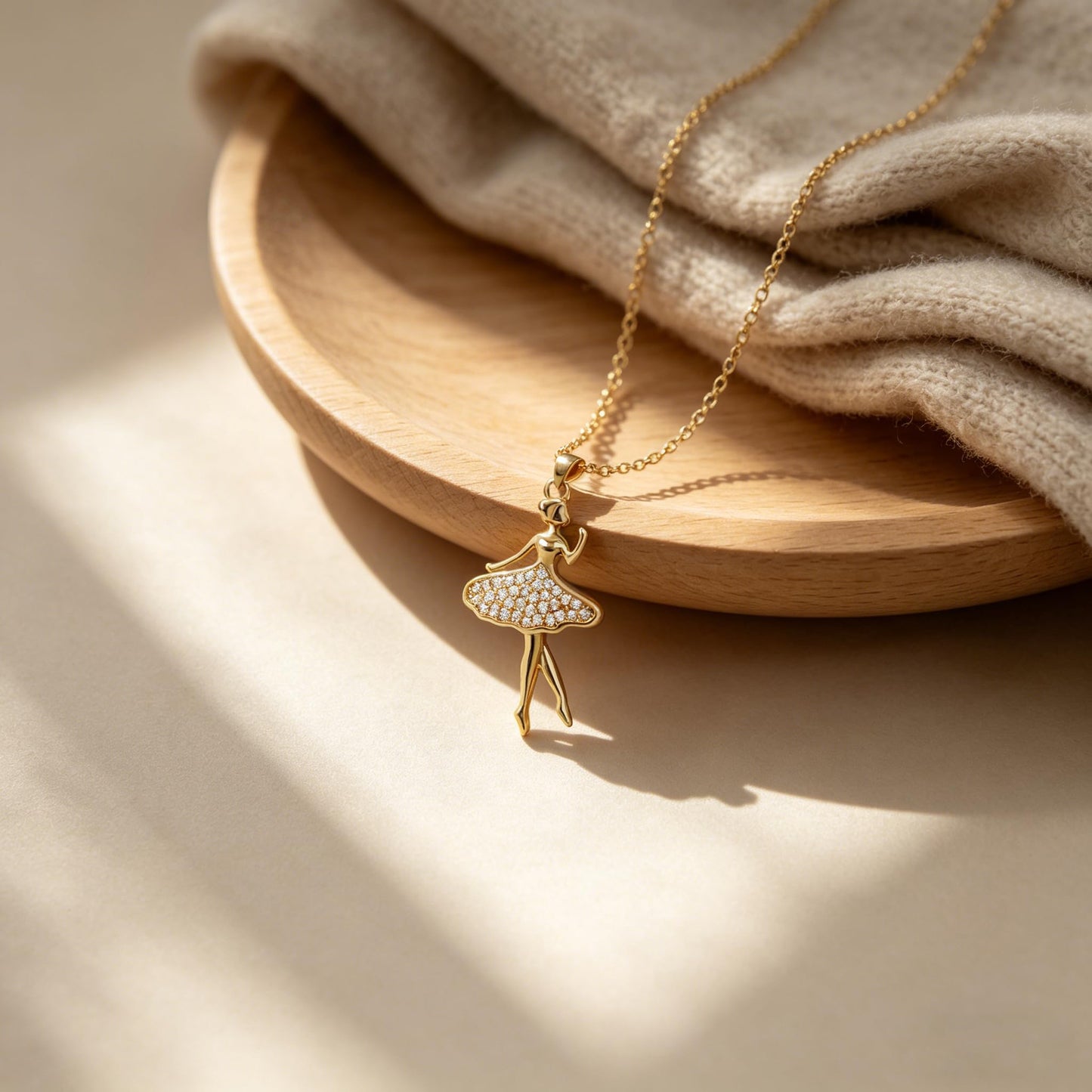 Baydurcan Ballet Necklace for Women, Dance Gifts for Dancer Sister Daughter, Recital Competition Gifts, Ballerina Gift Necklace
