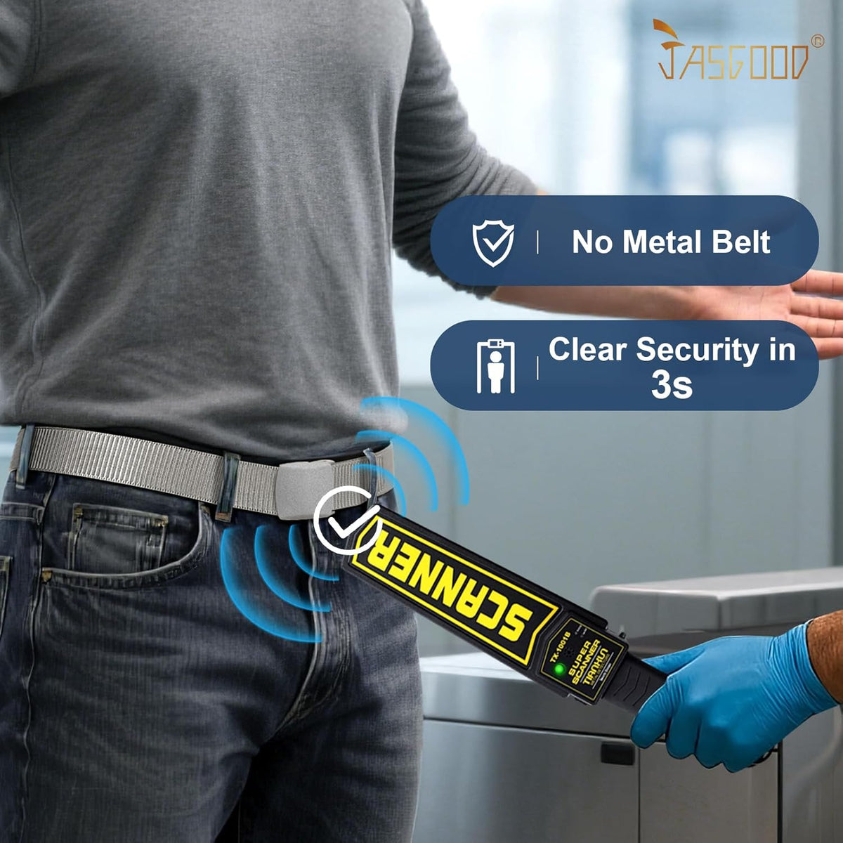 JASGOOD Nylon Canvas Breathable Military Tactical Men Waist Belt With Plastic Buckle