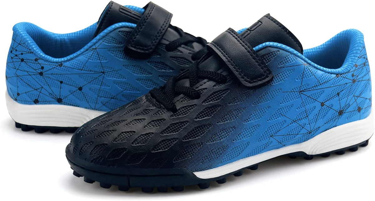 brooman Kids Indoor Soccer Shoes Boys Girls Soccer Cleats Athletic Turf Shoes
