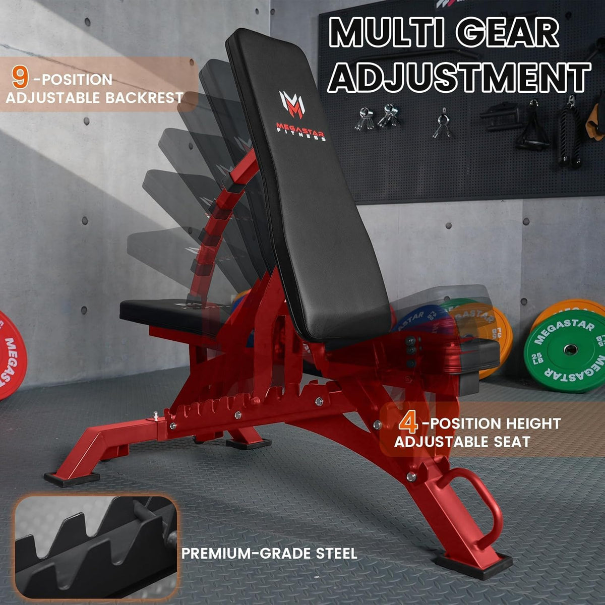 Smith Machine Home Gym with Aluminum Pulley Set- 2000lbs Capacity All-in-One Power Rack with Cable Crossover, Pull-Up Bar & Dip Station, Includes 18 Attachments, P107 Anvil