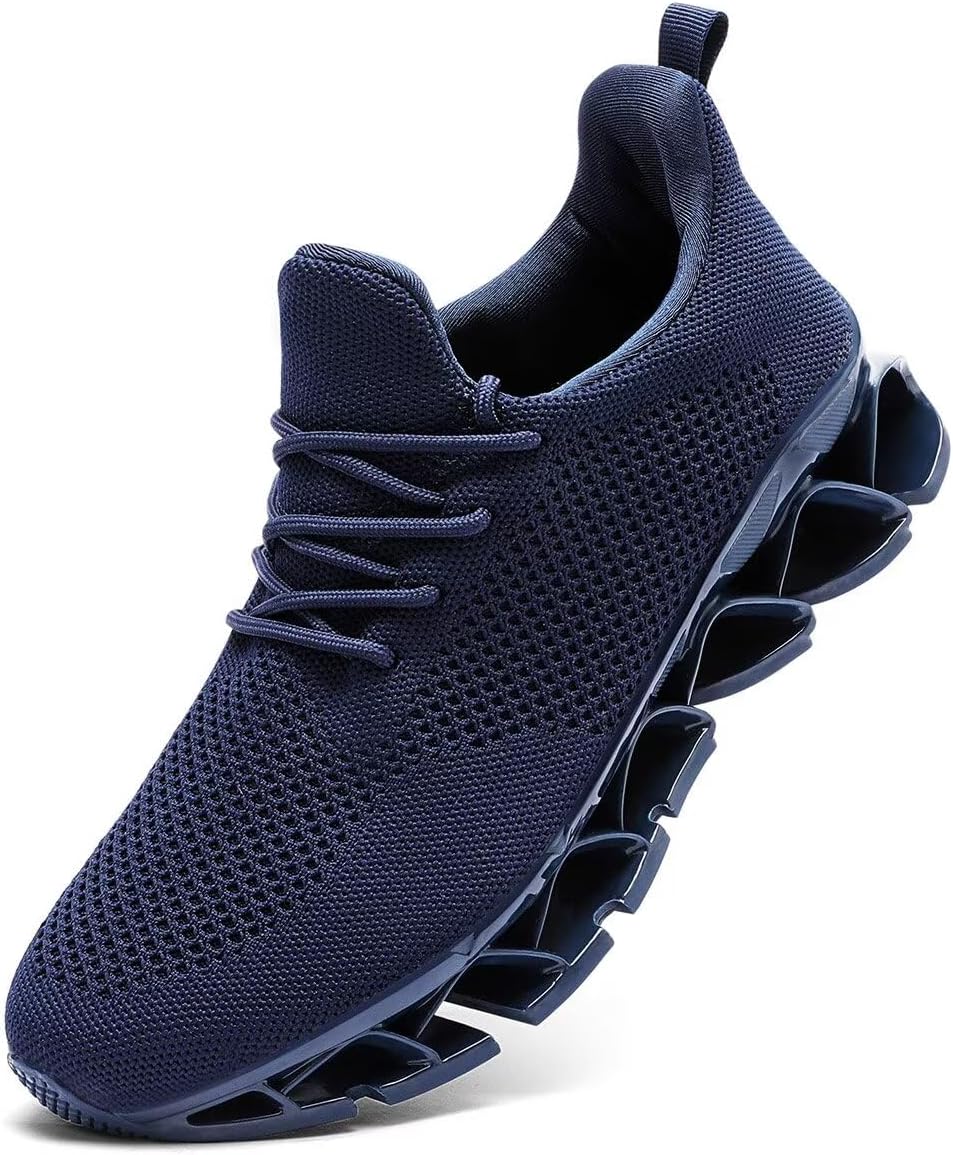 Men's Running Shoes Blade Tennis Walking Fashion Sneakers Breathable Non Slip Gym Sports Work Trainers