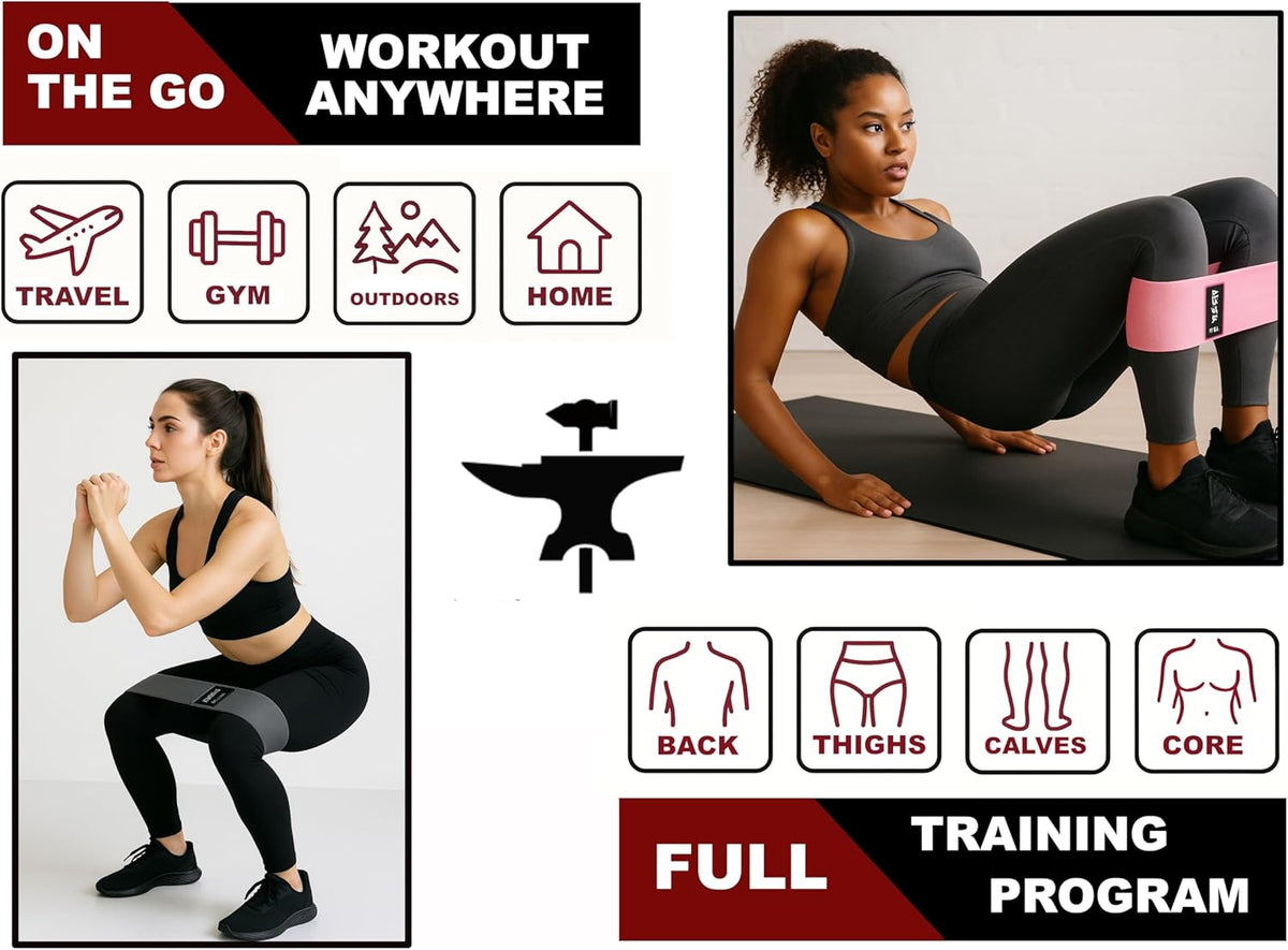BodyForge Resistance Bands, Exercise Bands, Resistance Bands for Working Out, Work Out Bands with Handles for Men and Women Fitness, Strength Training Home Gym Equipment