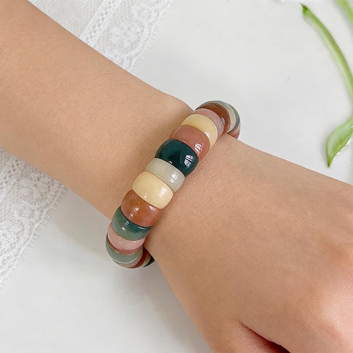 Embtrem Fidget Bracelet Bodhi Seed Bracelets Anxiety Fidget Bracelets Protection Healing Stretch Alleviate Anxiety Stress Protection Healing Bodhi Jewelry Gifts for Women Men