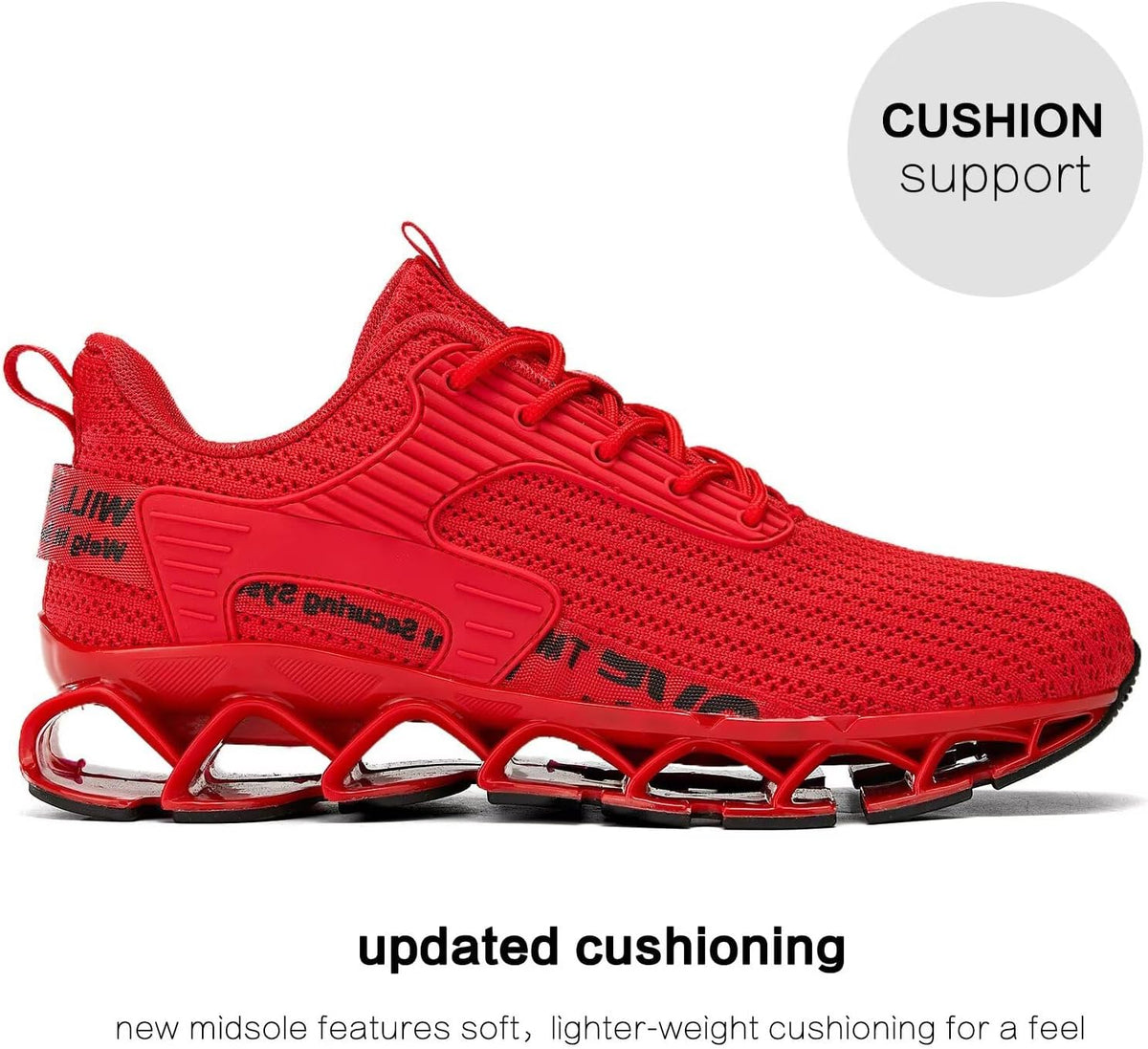 Vooncosir Men's Fashion Sneakers Breathable Mesh Running Shoes Blade Non Slip Soft Sole Casual Athletic Walking Shoes